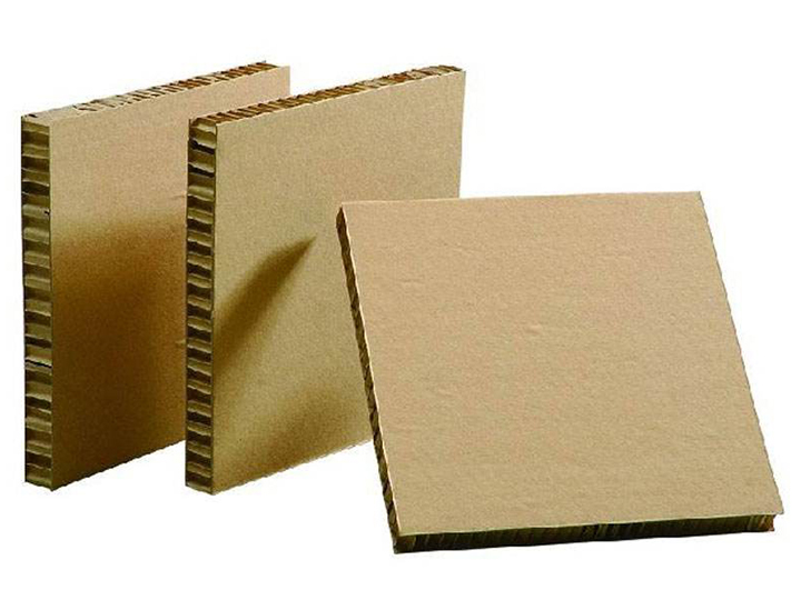 Honeycomb plate of cushioning material